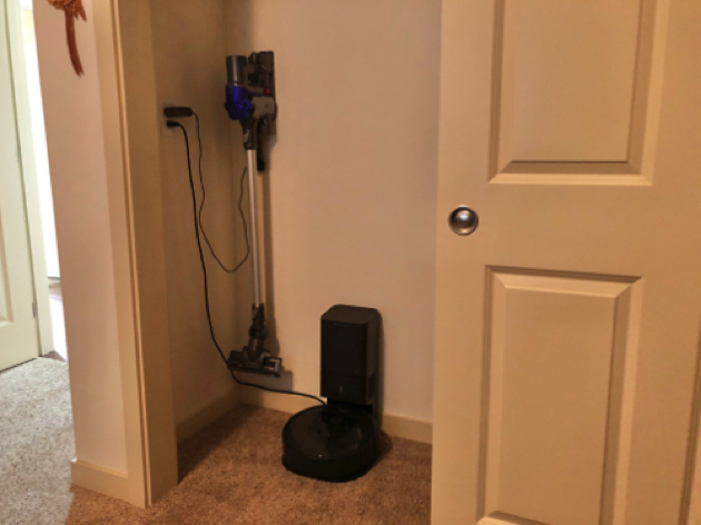 Office - Closet
with power for stick vacuum and/or Roomba